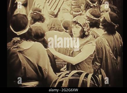 Vintage ancora della vita antica di Babilonia dal film dei primi anni del 1900 Intollerance Foto Stock