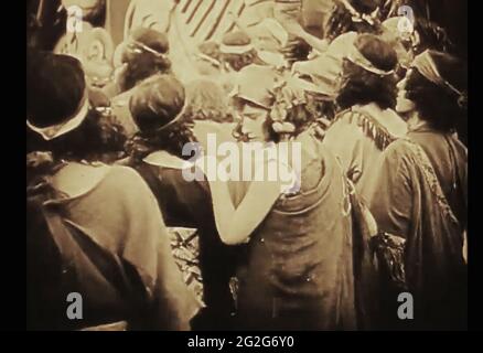 Vintage ancora della vita antica di Babilonia dal film dei primi anni del 1900 Intollerance Foto Stock