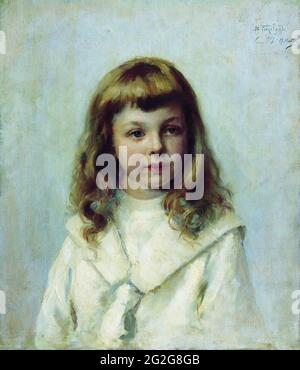 Constantin Egorovitch Makovski - Ritratto ragazza Foto Stock
