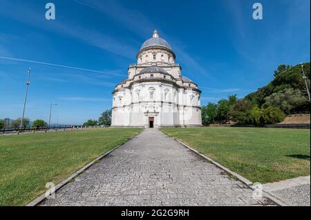 Chiesa di Santa Maria della consolazione a todi Foto Stock