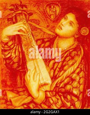 Dante Gabriel Rossetti - Carol di Natale 1867 Foto Stock