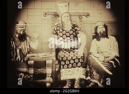 Vintage ancora della vita antica di Babilonia dal film dei primi anni del 1900 Intollerance Foto Stock