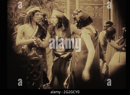 Vintage ancora della vita antica di Babilonia dal film dei primi anni del 1900 Intollerance Foto Stock