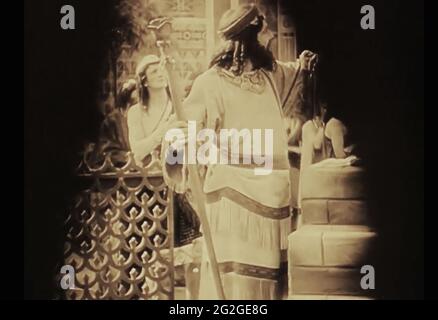Vintage ancora della vita antica di Babilonia dal film dei primi anni del 1900 Intollerance Foto Stock