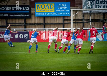 Bath, Inghilterra. 18 ottobre 2020. Barclays fa Womens Super League match tra Bristol City Women e Birmingham City Women. Foto Stock