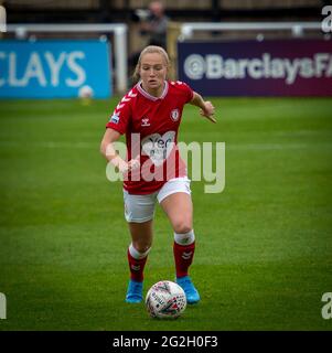 Bath, Inghilterra. 18 ottobre 2020. Barclays fa Womens Super League match tra Bristol City Women e Birmingham City Women. Foto Stock