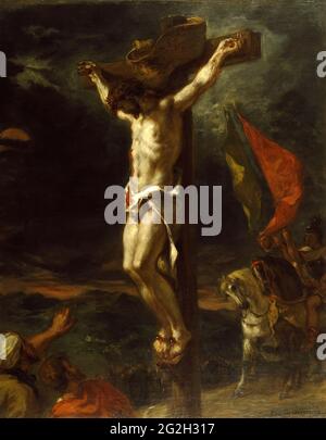 Eugène Delacroix - Cristo sulla Croce Foto Stock