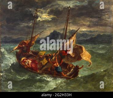 Eugène Delacroix - Cristo sul mare di Galilea Foto Stock