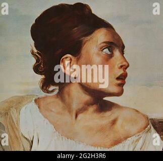 Eugène Delacroix - Cimitero delle Orfane 1824 Foto Stock