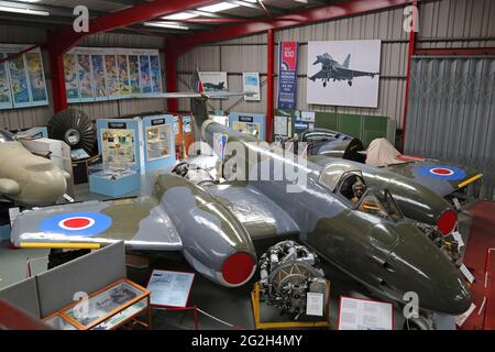 Gloster Meteor F.4 (1945), Midland Air Museum, Coventry Airport, Baginton, Warwickshire, Inghilterra, Gran Bretagna, Regno Unito, Europa Foto Stock