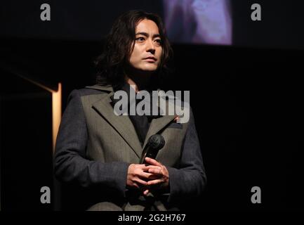 Tokyo, Giappone. 11 Giugno 2021. L'attore giapponese Takayuki Yamada partecipa alla cerimonia di apertura del Short Shorts Film Festival e Asia 2021 a Tokyo venerdì 11 giugno 2021. Il festival annuale del cinema si terrà fino al 21 giugno. Credit: Yoshio Tsunoda/AFLO/Alamy Live News Foto Stock