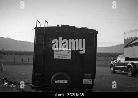 Tempo libero nei pozzi di stovepipe nel Death Valley National Park, California, USA Foto Stock