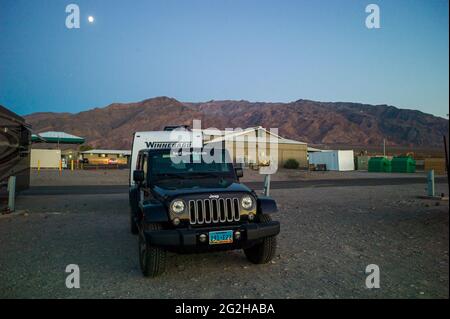 Tempo libero nei pozzi di stovepipe nel Death Valley National Park, California, USA Foto Stock
