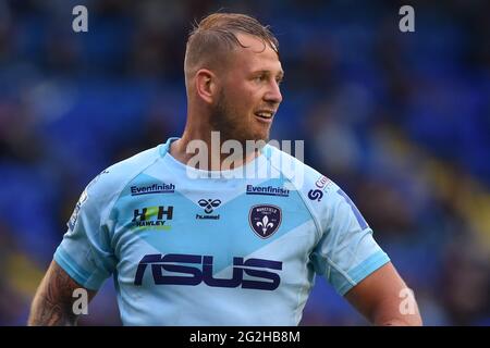 Warrington, Regno Unito. 11 Giugno 2021. Joe Westerman (13) di Wakefield Trinity durante la partita a Warrington, Regno Unito, il 11/06/2021. (Foto di Richard Long/News Images/Sipa USA) Credit: Sipa USA/Alamy Live News Foto Stock