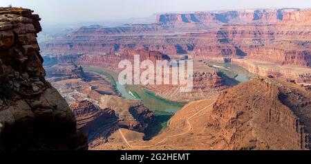 Mattina presto al Dead Horse Point nel Dead Horse Point state Park, Moab, Utah, USA Foto Stock