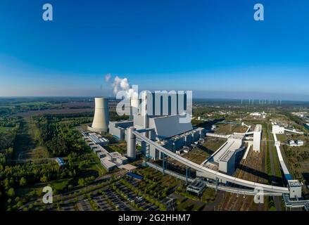 L'enorme magazzino di potenza BigBatt è stato progettato per la centrale elettrica Schwarze Pump Foto Stock