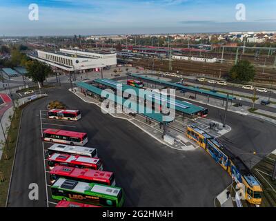 Cottbus: Nuovo centro di trasporto nel sud del Brandeburgo Foto Stock