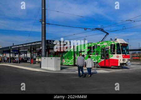 Cottbus: Nuovo centro di trasporto nel sud del Brandeburgo Foto Stock