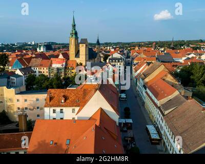 La storica città vecchia di Freiberg è un edificio patrimonio dell'umanità dell'UNESCO dall'estate del 2019 Foto Stock