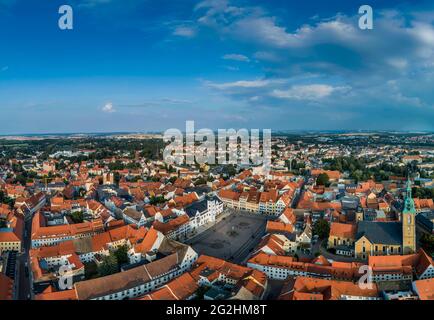 La storica città vecchia di Freiberg è un edificio patrimonio dell'umanità dell'UNESCO dall'estate del 2019 Foto Stock