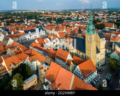 La storica città vecchia di Freiberg è un edificio patrimonio dell'umanità dell'UNESCO dall'estate del 2019 Foto Stock