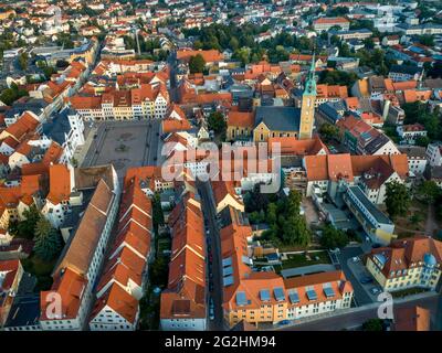 La storica città vecchia di Freiberg è un edificio patrimonio dell'umanità dell'UNESCO dall'estate del 2019 Foto Stock