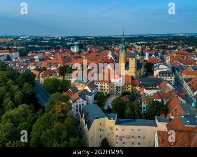 La storica città vecchia di Freiberg è un edificio patrimonio dell'umanità dell'UNESCO dall'estate del 2019 Foto Stock