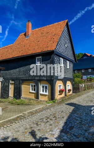 Schunkelhaus di Obercunnersdorf, nell'alta Lusazia, in Sassonia Foto Stock