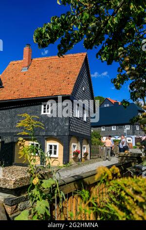 Schunkelhaus di Obercunnersdorf, nell'alta Lusazia, in Sassonia Foto Stock