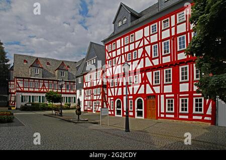 Casa di club, (vecchie opere di tintura), Mühlbach 5, Herborn, Assia, Germania Foto Stock