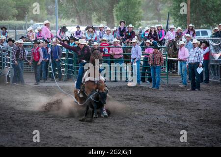 Il California High School Rodeo state Championship si è tenuto a Bishop, Inyo County, CA, USA quest'anno. Foto Stock