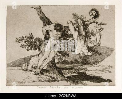 Francisco De Goya - una festa eroica con i morti Foto Stock