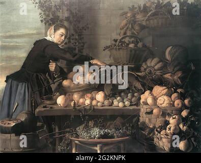 Frans Hals - Venditore di frutta e verdura 1630 Foto Stock