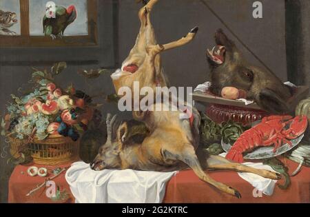 Frans Snyders - Still Life with a Dead Stag Foto Stock