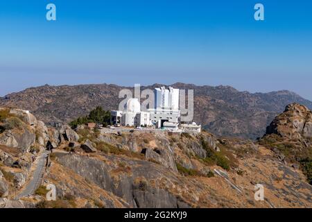 Tara Mandal, Planetarium Vista dal picco di Guru Shikhar, Monte Abu, Rajasthan. Foto Stock