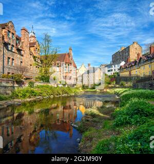 Scene classiche di Edimburgo in primavera Foto Stock