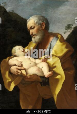 Guido reni - San Giuseppe e il Cristo Bambino Foto Stock