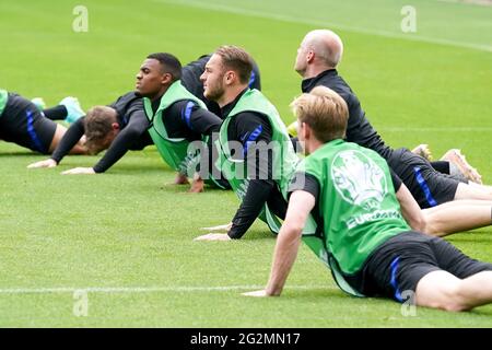 ZEIST, PAESI BASSI - GIUGNO 12: Teun Koopmeiners dei Paesi Bassi durante una sessione di formazione dei Paesi Bassi in vista della partita del Campionato UEFA Euro 2020 Gruppo C tra Paesi Bassi e Ucraina al Campus KNVB il 12 giugno 2021 a Zeist, Paesi Bassi. (Foto di Andre Weening/Orange Pictures) Foto Stock