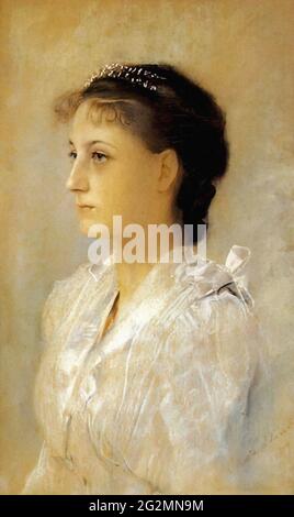 Gustav Klimt - Emilie Floge 17 1891 anni Foto Stock