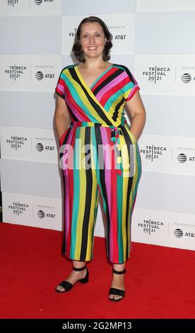 New York, NY, Stati Uniti. 11 Giugno 2021. Lisa Whalem al 2021Tribeca Film Festival prima mondiale di No Man of God al Pier 76 a Hudson River Park a New York 11 giugno 2021 Credit: RW/Media Punch/Alamy Live News Foto Stock