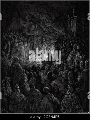 Gustave Doré - Barthelemi sotto Calvario fuoco Foto Stock