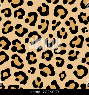 Stampa Leopard. Motivo leopardo senza cuciture. Macchie leopardo. Stampa animale astratta. Vettore Illustrazione Vettoriale