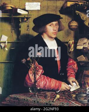 Hans Holbein il giovane - il mercante Georg Gisze Foto Stock