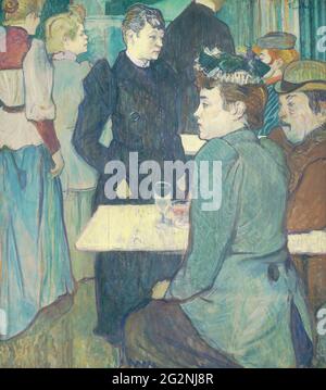 Henri de Toulouse-Lautrec - un angolo del Moulin de la Galette Foto Stock