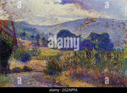 Croce di Henri-Edmond (1856-1910) - Studio del paesaggio di Cabasson 1899 Foto Stock