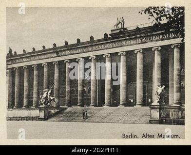 Vecchia foto. Altes Museum a Berlino, anni '30? Foto Stock
