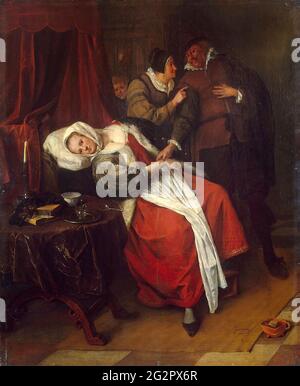 Jan Steen - Visita dei Medici Foto Stock