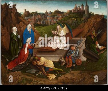 Jan Van Eyck - i tre Marys alla Tomba Foto Stock