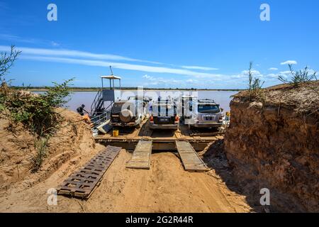 Unterwegs nach tsingy de bemaraha Foto Stock