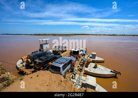 Unterwegs nach tsingy de bemaraha Foto Stock